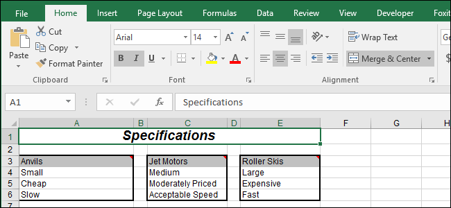 excel 2008 for mac column title